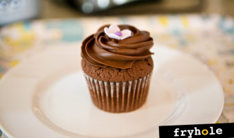 Teacake Bakery: Chocolate Sour Cream Cupcake w/Choc. Buttercream