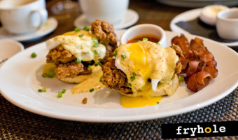 Pican: Chicken Benedict and Beignets