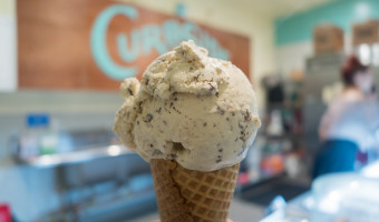 Curbside Creamery: Mint Chocolate Chip Ice Cream Cone