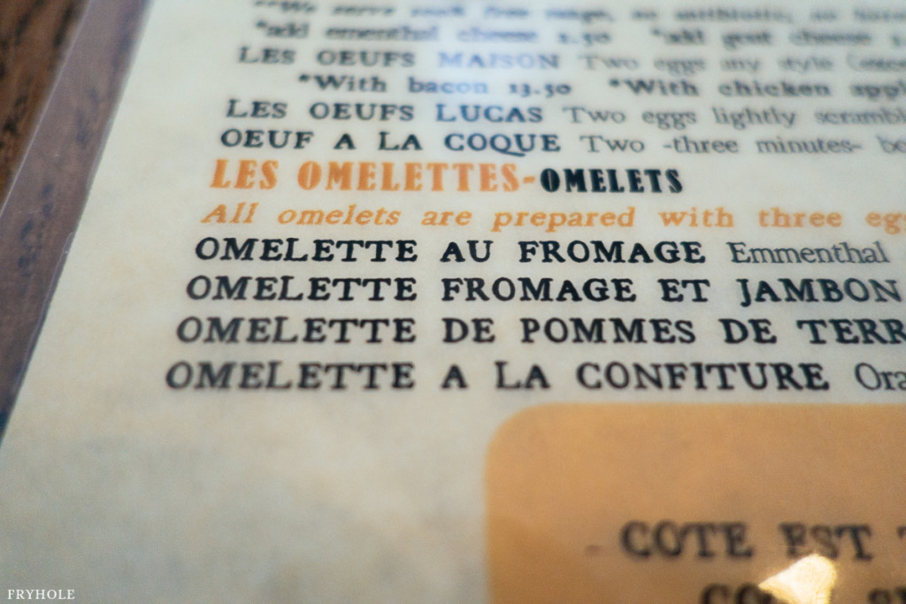 la note menu
