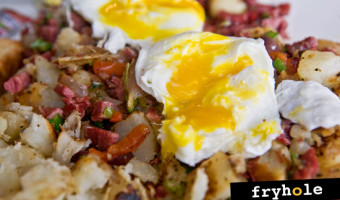 Doyle St Cafe: Corned Beef Hash & Cornbread