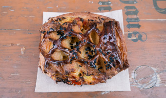 Neighbor Bakehouse: Sauerkraut Smoked Cheddar Peppadew Tart